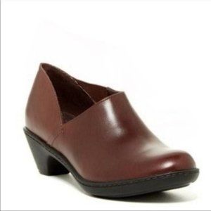 Dansko Baylee Brown Leather Slip On Clog Womens Size 38